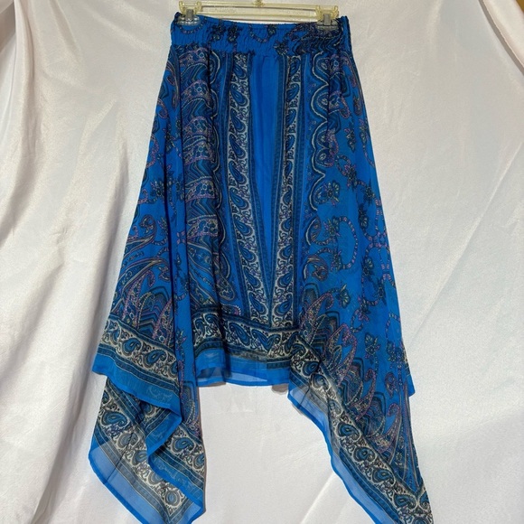 Vintage Kommotion Paisley Handkerchief Skirt Size S - Picture 1 of 10